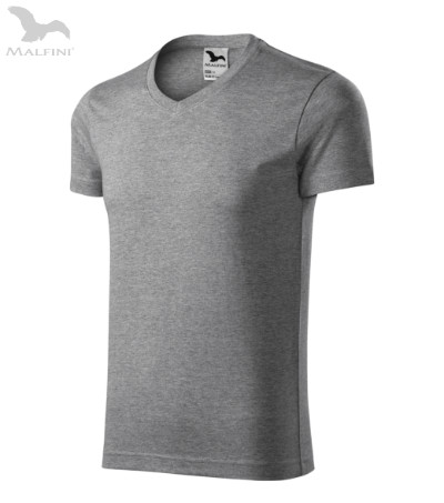 "V" nyakú slim fit póló