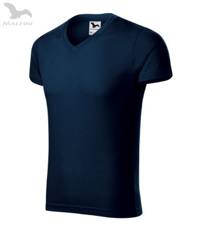 "V" nyakú slim fit póló