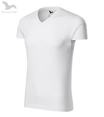"V" nyakú slim fit póló
